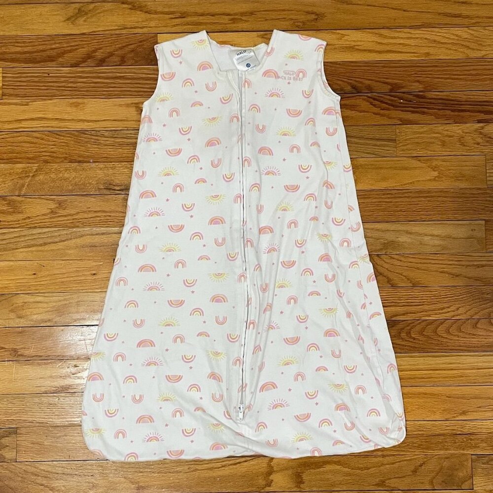 HALO SleepSack Sunshine Rainbows, Size Large (12-18 months)